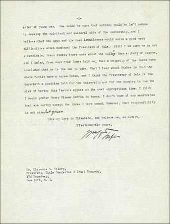 Lot #139 William H. Taft - Image 1