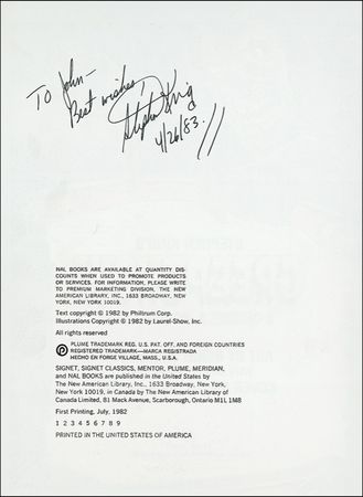 Lot #533 Stephen King - Image 1