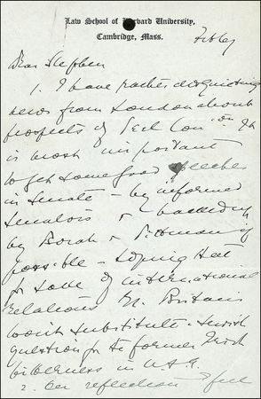 Lot #323 Supreme Court: Frankfurter, Felix - Image 2