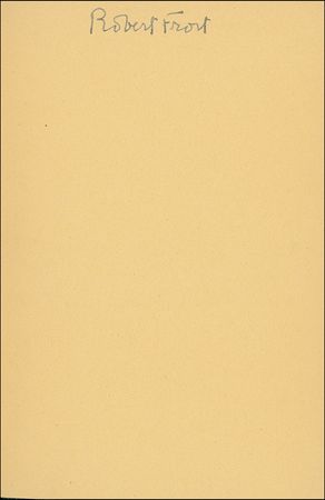 Lot #515 Robert Frost - Image 1