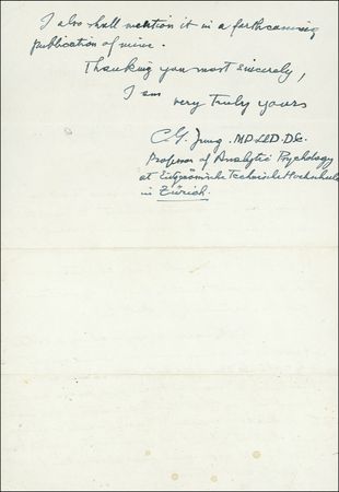 Lot #265 Carl Jung - Image 1