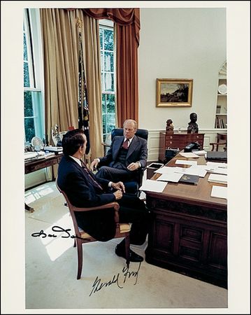 Lot #36 Gerald Ford and Bob Dole - Image 1