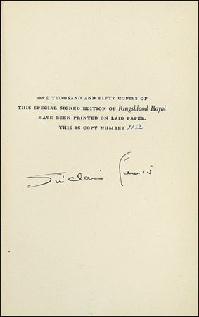 Lot #545 Sinclair Lewis - Image 1
