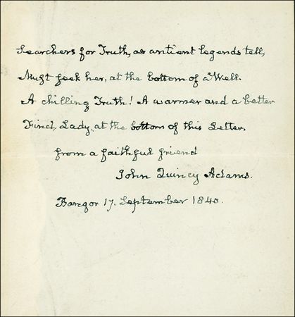Lot #2 John Quincy Adams