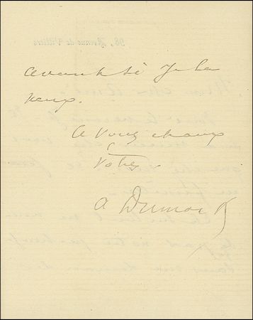 Lot #508 Alexandre Dumas (fils) - Image 1