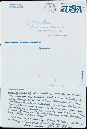 Lot #486 Robert Bloch - Image 1