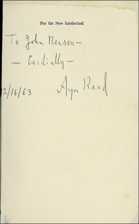 Lot #566 Ayn Rand - Image 1