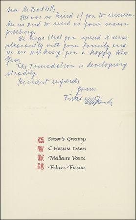 Lot #224 Otto Frank and Miep Gies - Image 1