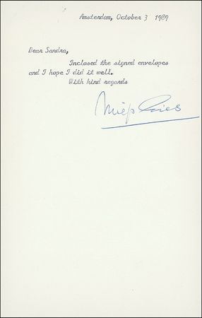 Lot #224 Otto Frank and Miep Gies - Image 2