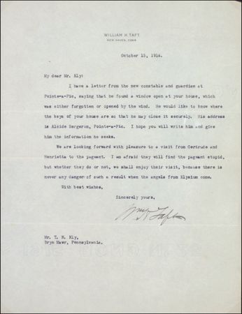 Lot #141 William H. Taft - Image 2