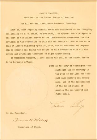 Lot #30 Calvin Coolidge - Image 2