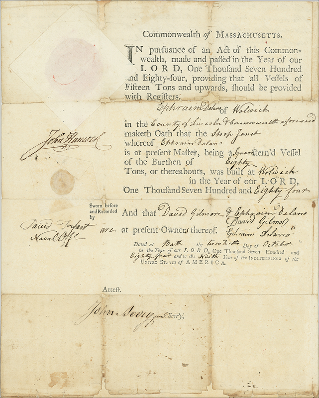 Lot 213 John Hancock