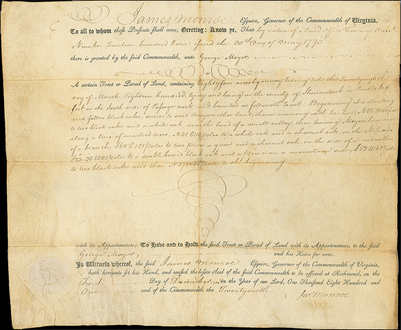 Lot 101 James Monroe