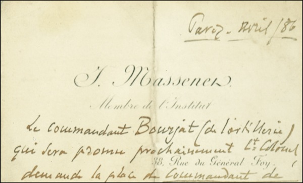 Lot 742 Jules Massenet