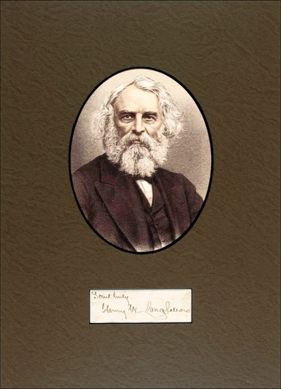 Lot 532 Henry Wadsworth Longfellow