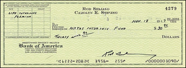 Lot 1104 Rod Serling