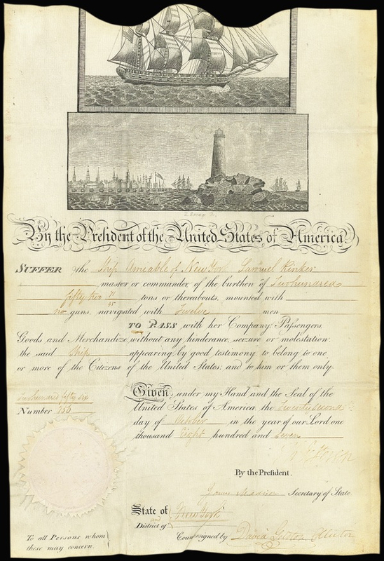 Lot 83 Thomas Jefferson and James Madison