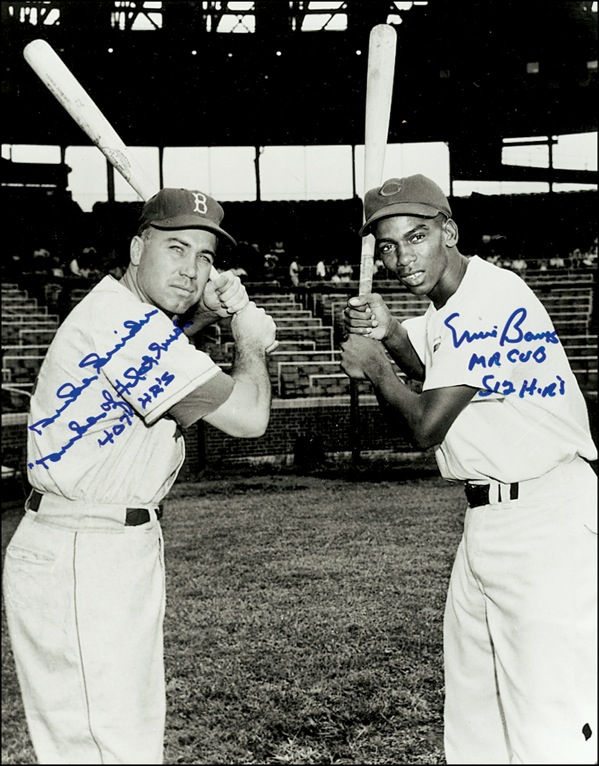 Lot 1531 Duke Snider and Ernie Banks