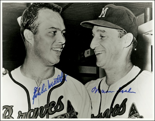 Lot 1539 Warren Spahn and Eddie Mathews