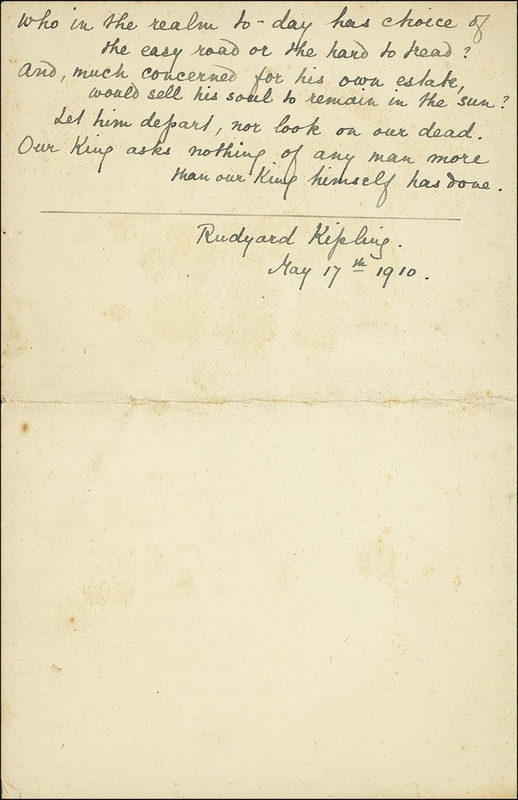 Lot 523 Rudyard Kipling