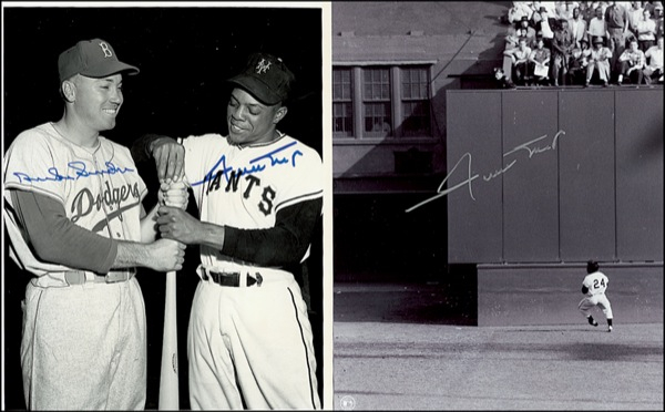 Lot 1411 Willie Mays and Duke Snider