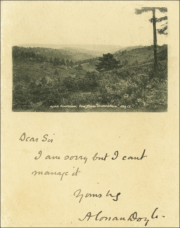 Lot 499 Arthur Conan Doyle