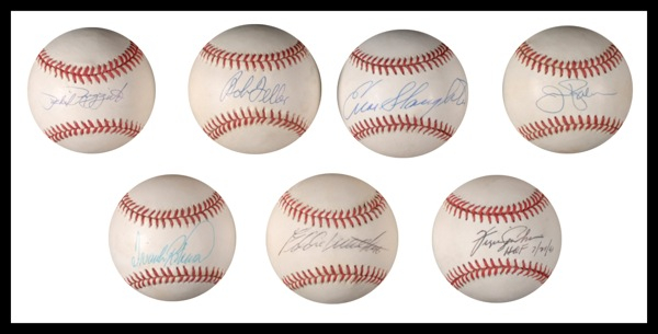Lot 1187 Baseball Hall of Famers