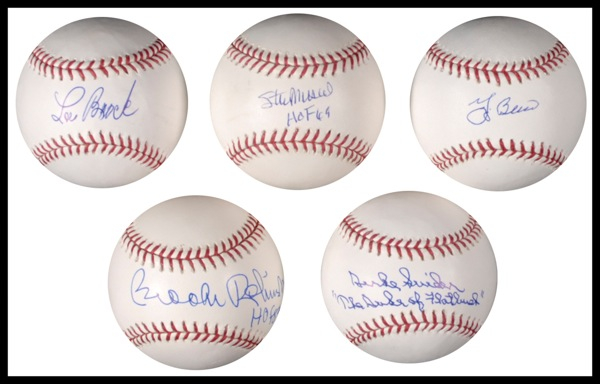 Lot 1188 Baseball Hall of Famers