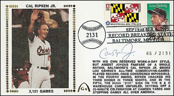 Lot 1491 Cal Ripken, Jr