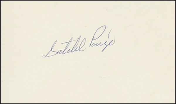 Lot 1465 Satchel Paige