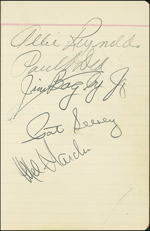 Lot 1202 Baseball Signatures