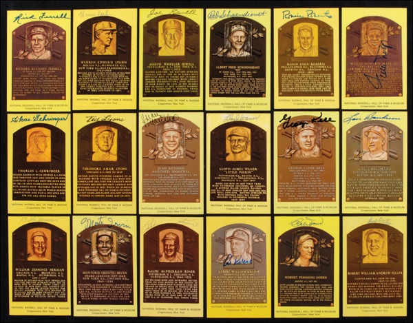 Lot 1189 Baseball Hall of Famers
