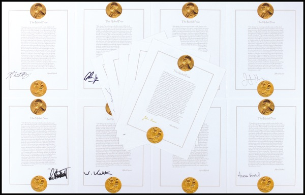 Lot 276 Nobel Prize Winners