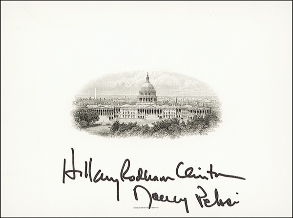 Lot 23 Hillary Clinton and Nancy Pelosi