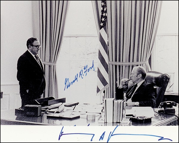 Lot 45 Gerald Ford and Henry Kissinger