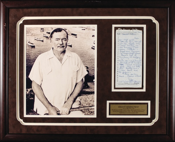 Lot 511 Ernest Hemingway