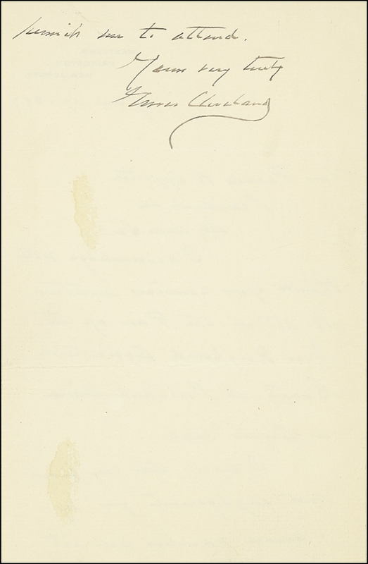 Lot 18 Grover Cleveland