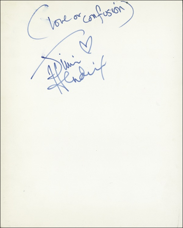 Lot 709 Jimi Hendrix