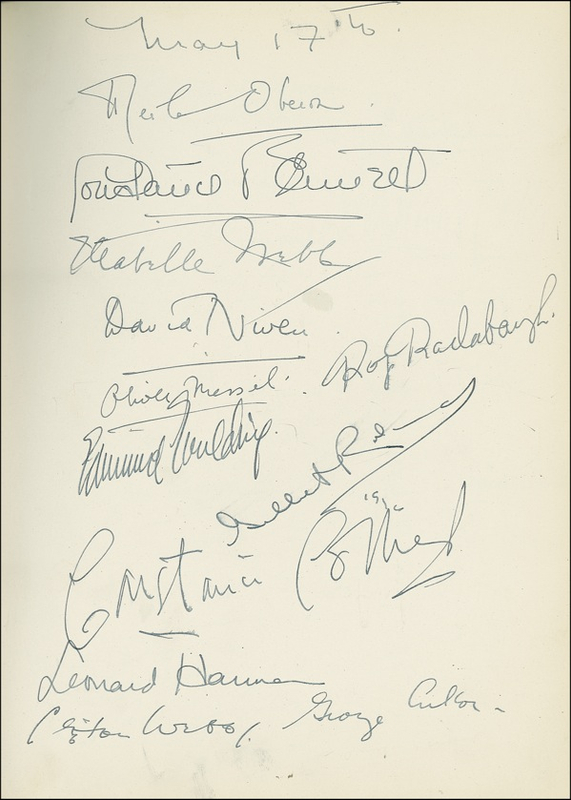Lot 1071 Cole Porter: Guest Book