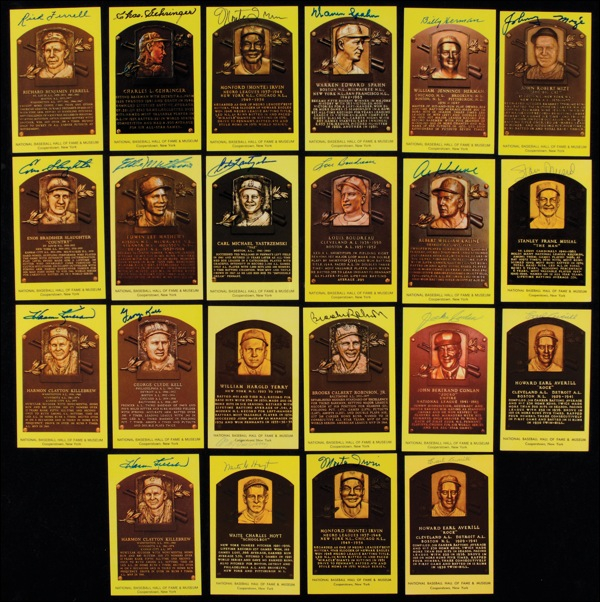 Lot 1193 Baseball Hall of Famers