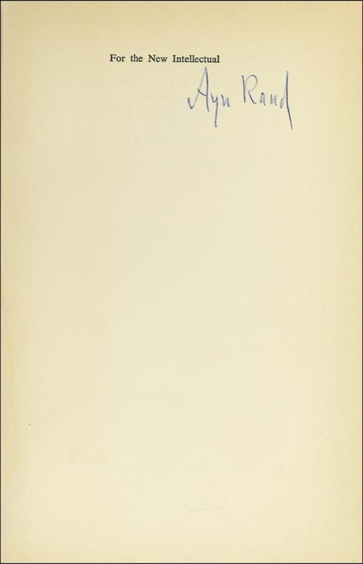 Lot 547 Ayn Rand