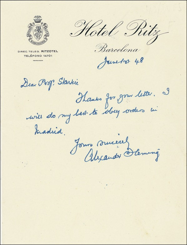 Lot 200 Alexander Fleming