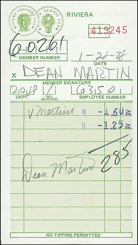 Lot 1028 Dean Martin