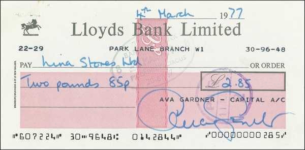 Lot 941 Ava Gardner
