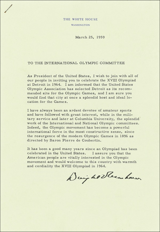 Lot 35 Dwight D. Eisenhower