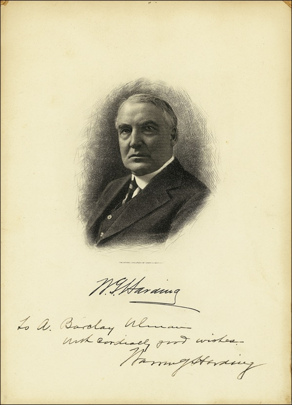Lot 70 Warren G. Harding