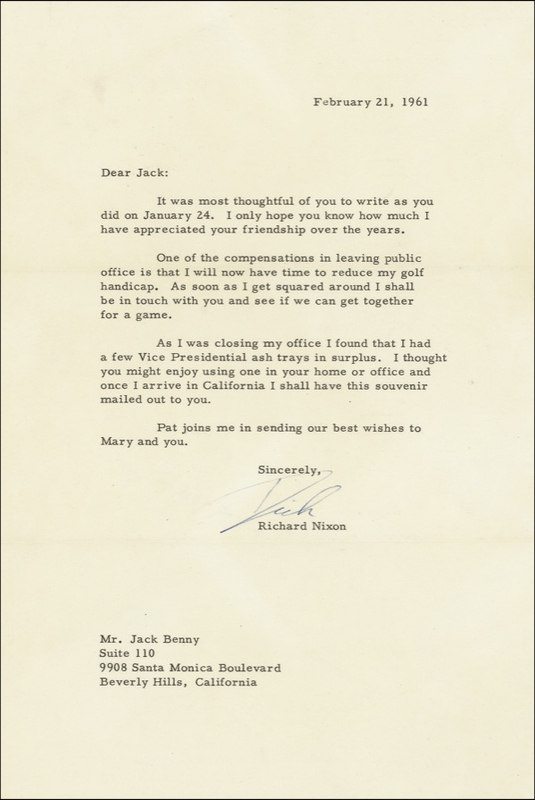 Lot 109 Richard Nixon