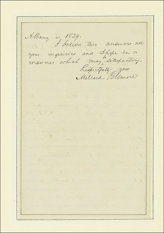 Lot 42 Millard Fillmore