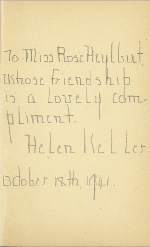 Lot 248 Helen Keller