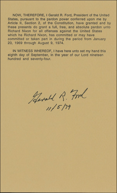 Lot 61 Gerald Ford